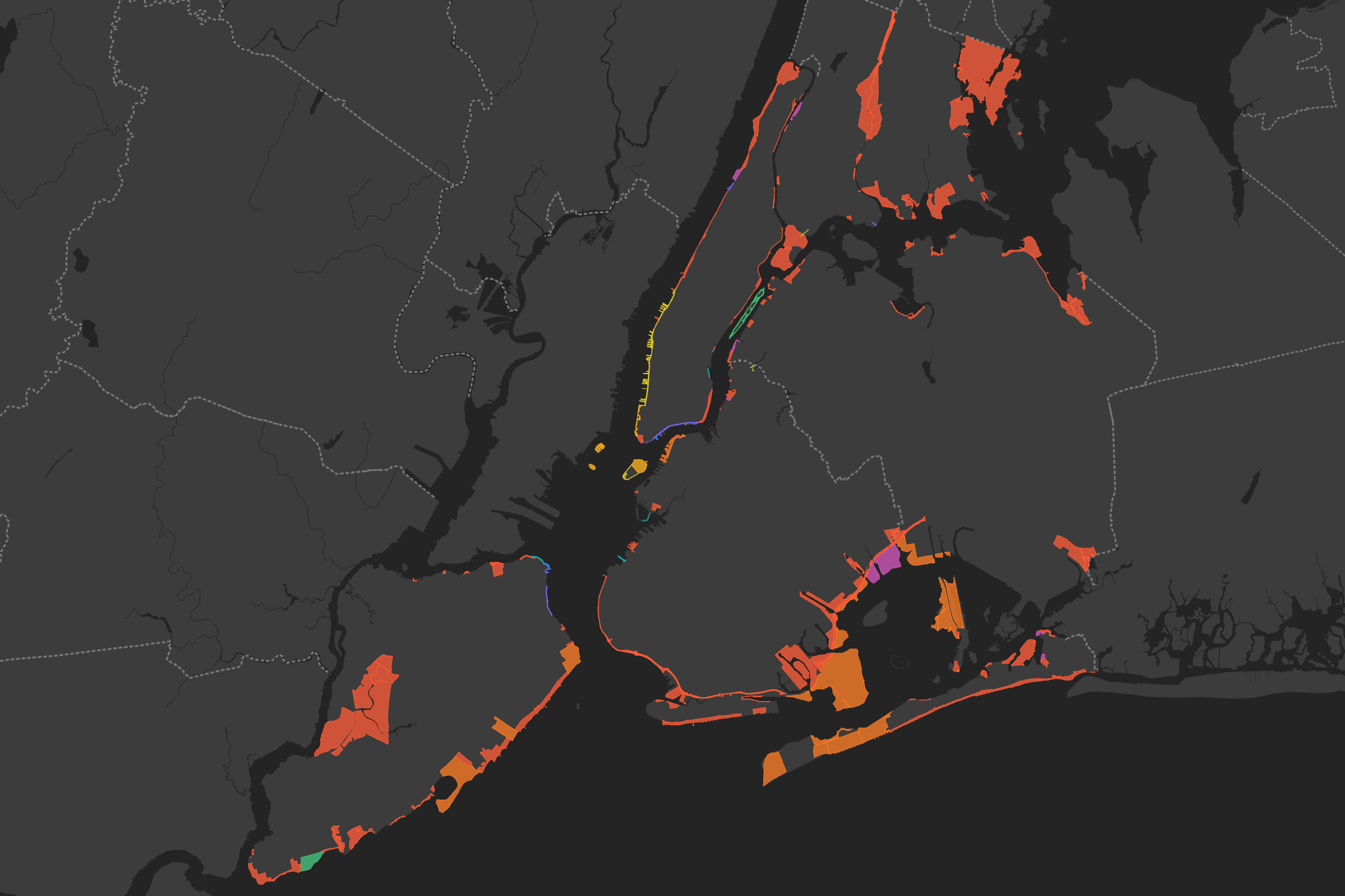 Minimal basemap detail with reduced visual context for data-forward maps