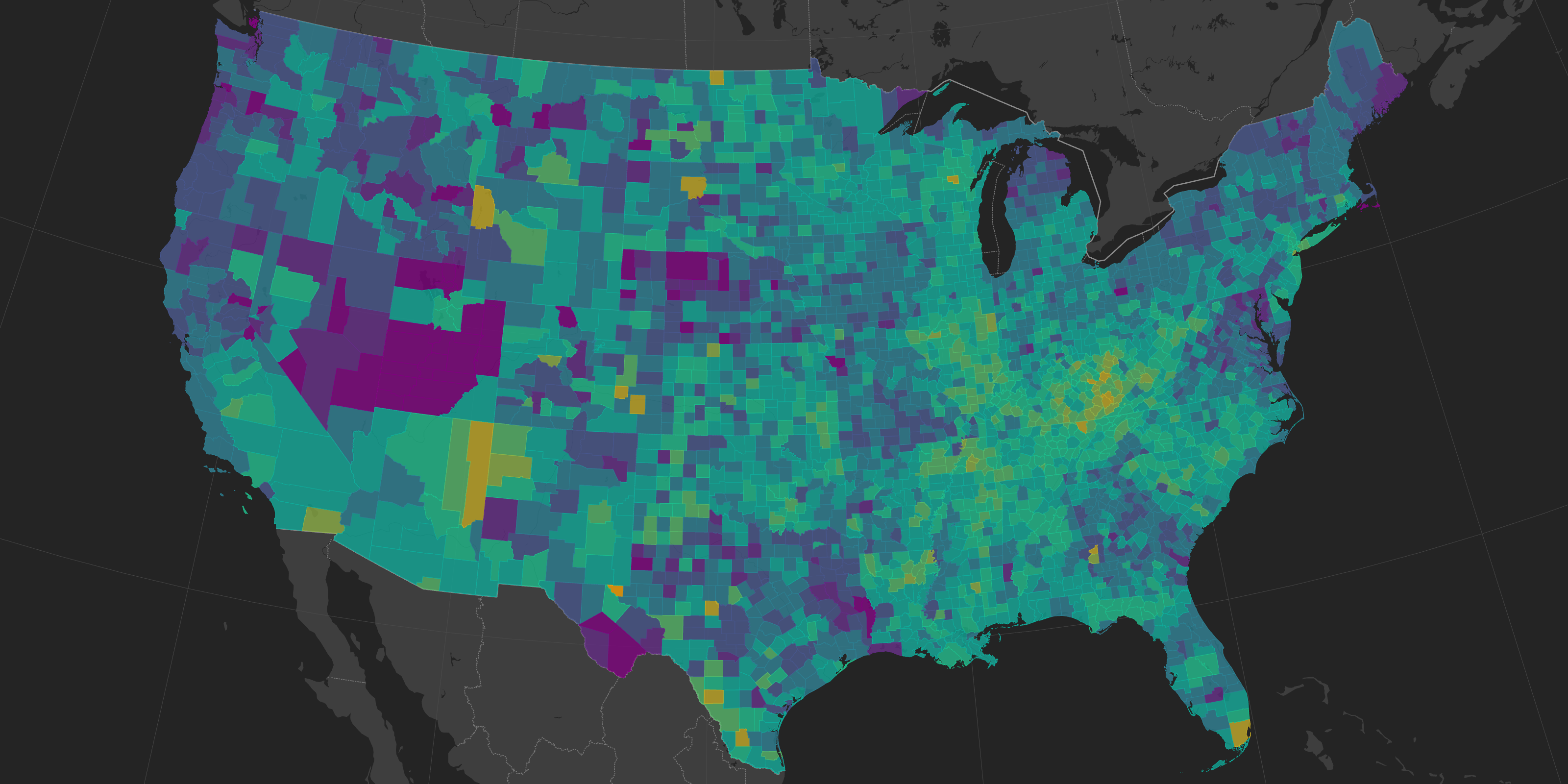 Basismap color controls for curated palettes, custom palettes, categorical colors, choropleths, and opacity styling