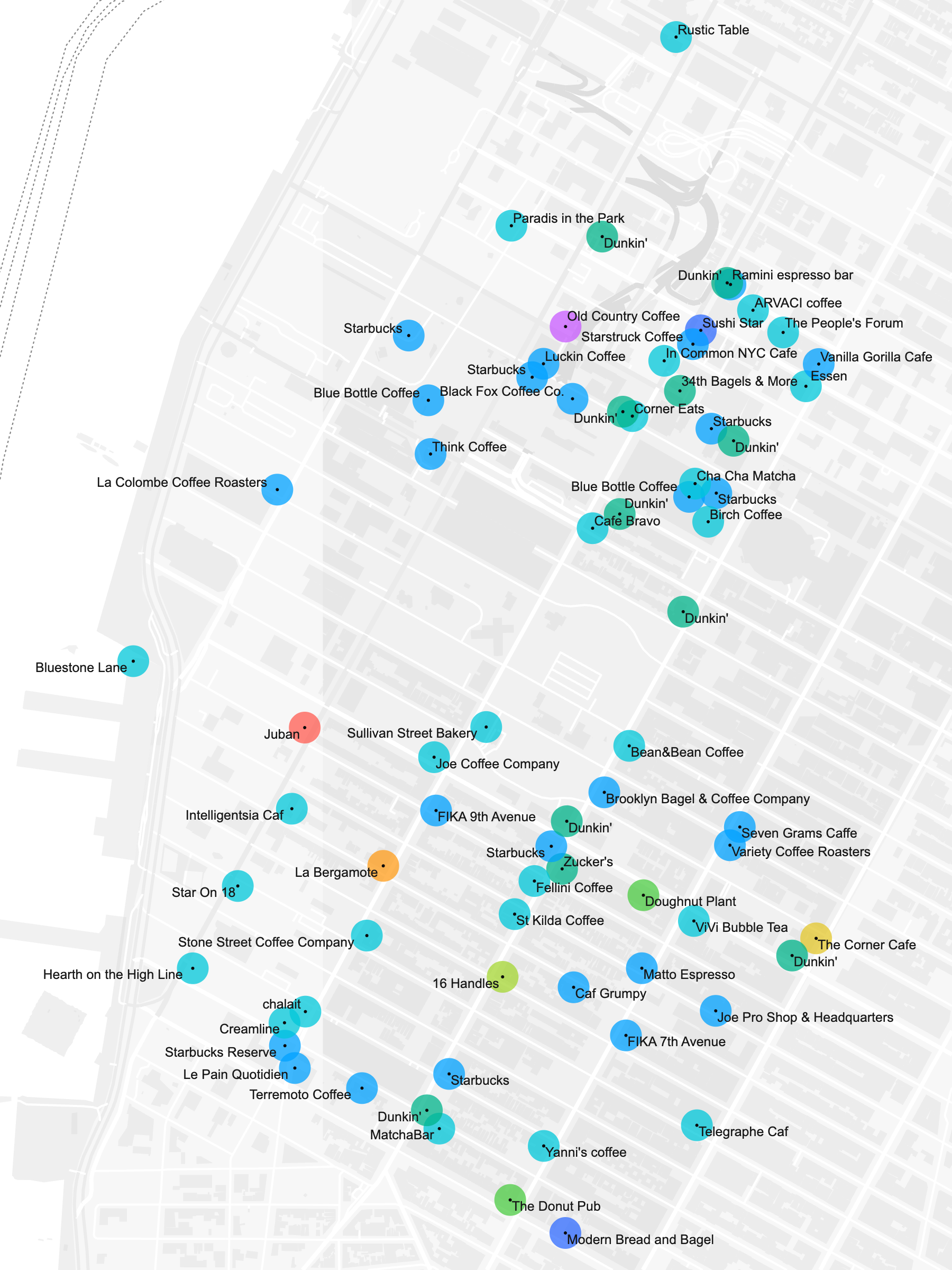 BasisMap map labels with formatting options, collision detection, and adjustable text size